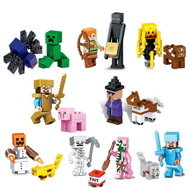 Zestaw figurek Minecraft - Zestaw
