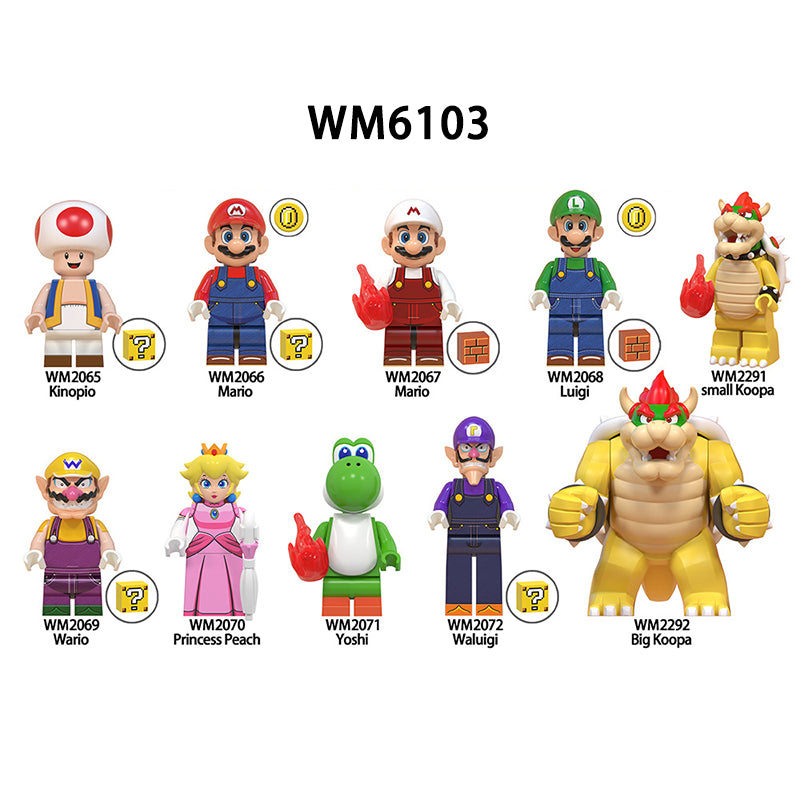 Zestaw figurek Super Mario - Zestaw x10