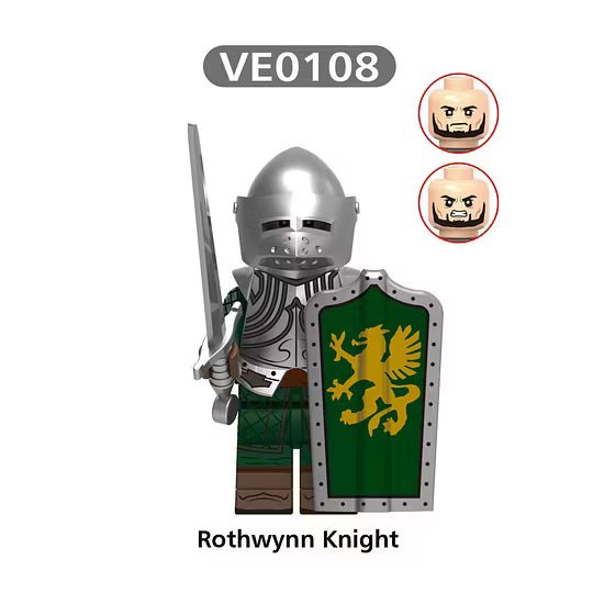 Set of knight figures