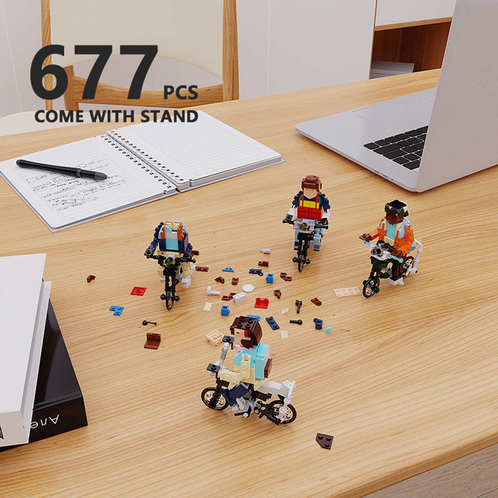 Zestaw klocków Stranger Things Minifigure Bicycle