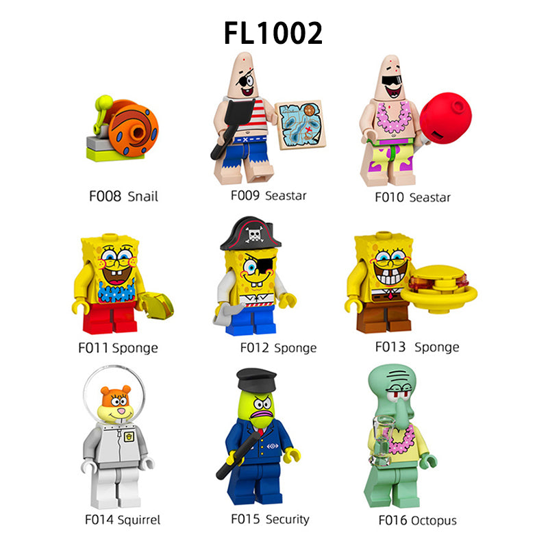 Zestaw figurek SpongeBob SquarePants - Zestaw x9
