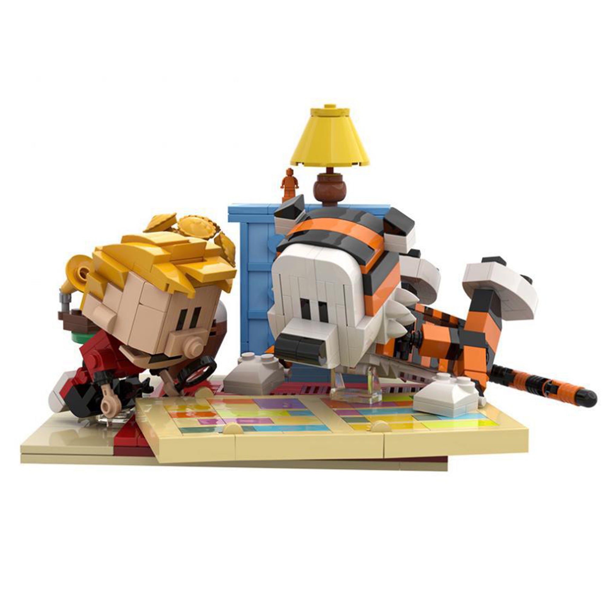 Zestaw klocków Calvin and Hobbes Read Book - MOC S0088