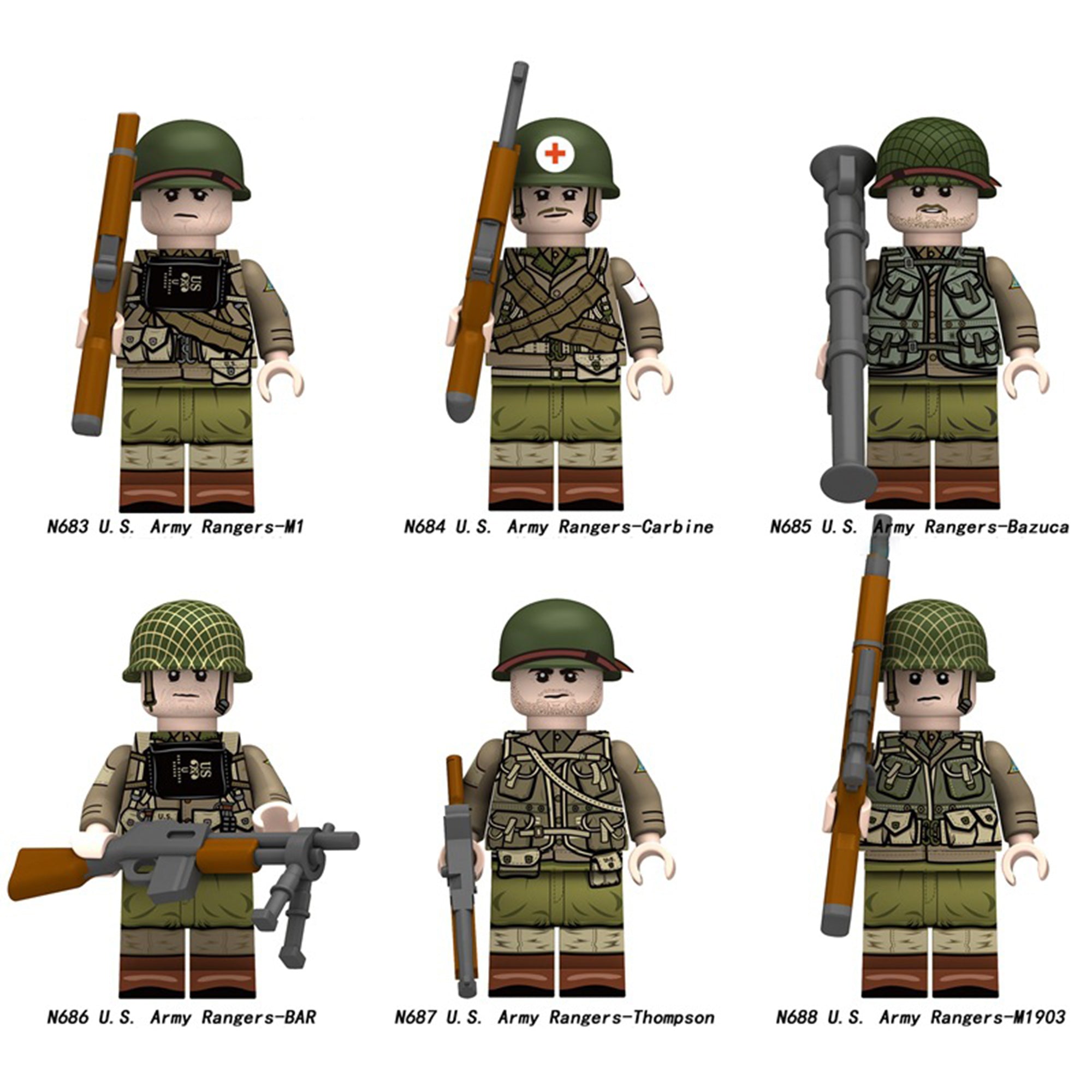 Zestaw figurek Military - Zestaw x6