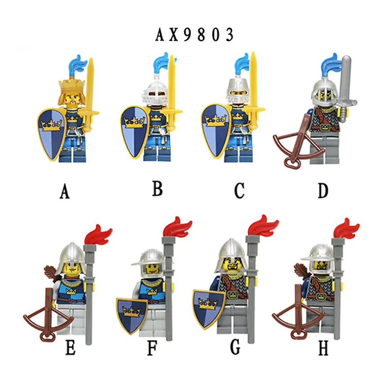 Zestaw figurek Medieval - Zestaw x8