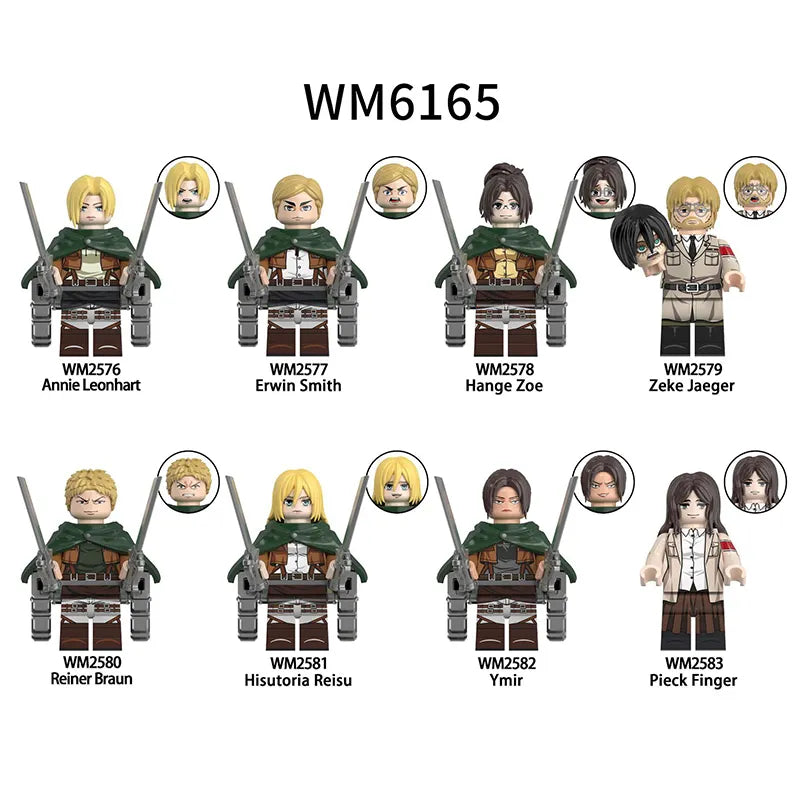 Zestaw figurek Attack On Titan - Zestaw x8