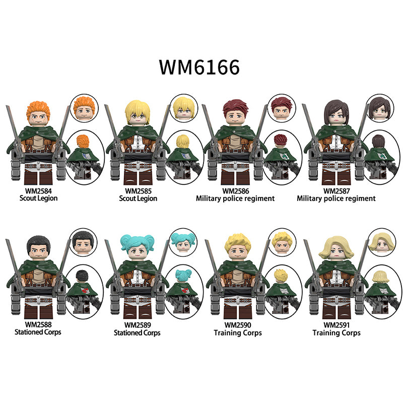 Zestaw figurek Attack On Titan - Zestaw x8