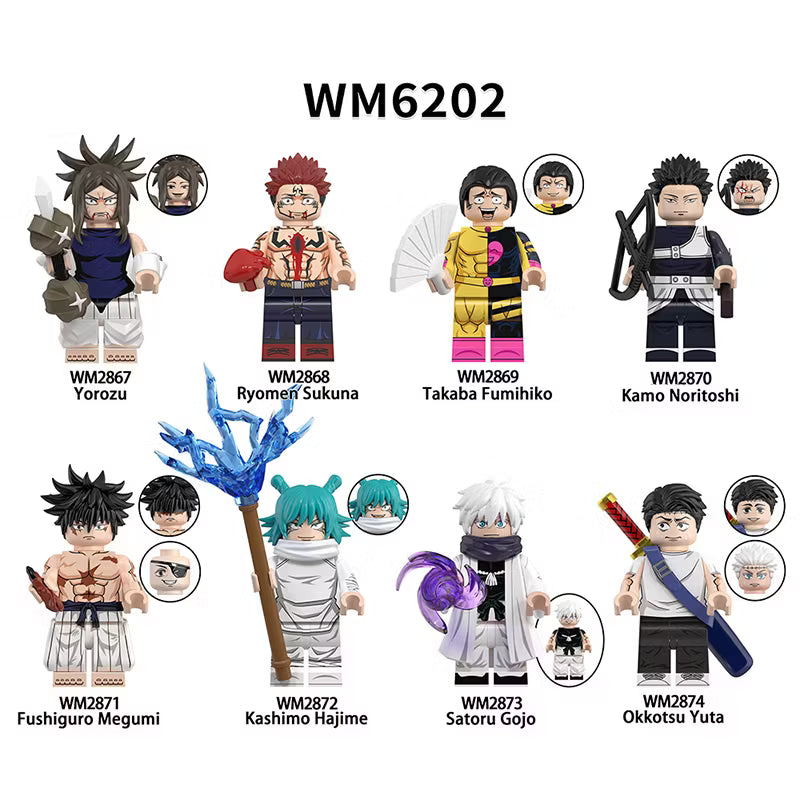 Zestaw figurek jujutsu kaisen