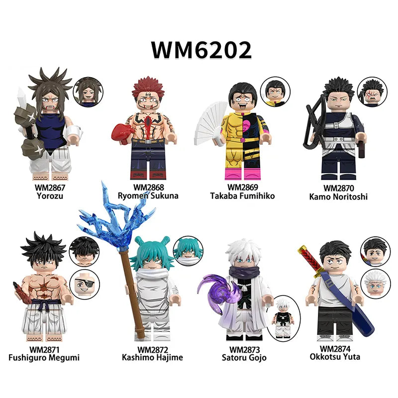 Zestaw figurek Jujutsu Kaisen - Zestaw x8