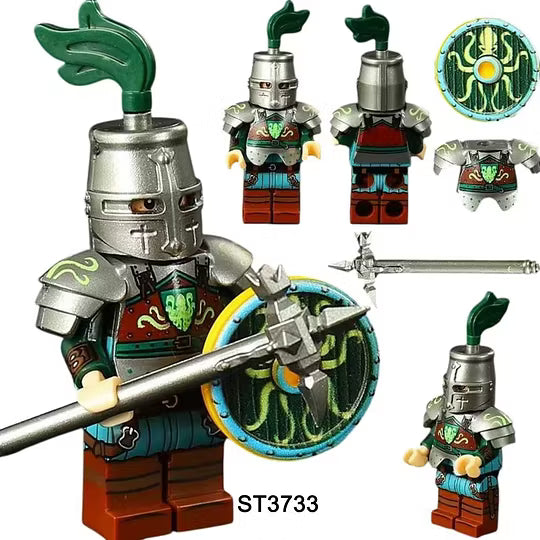 Zestaw figurek rycerzy