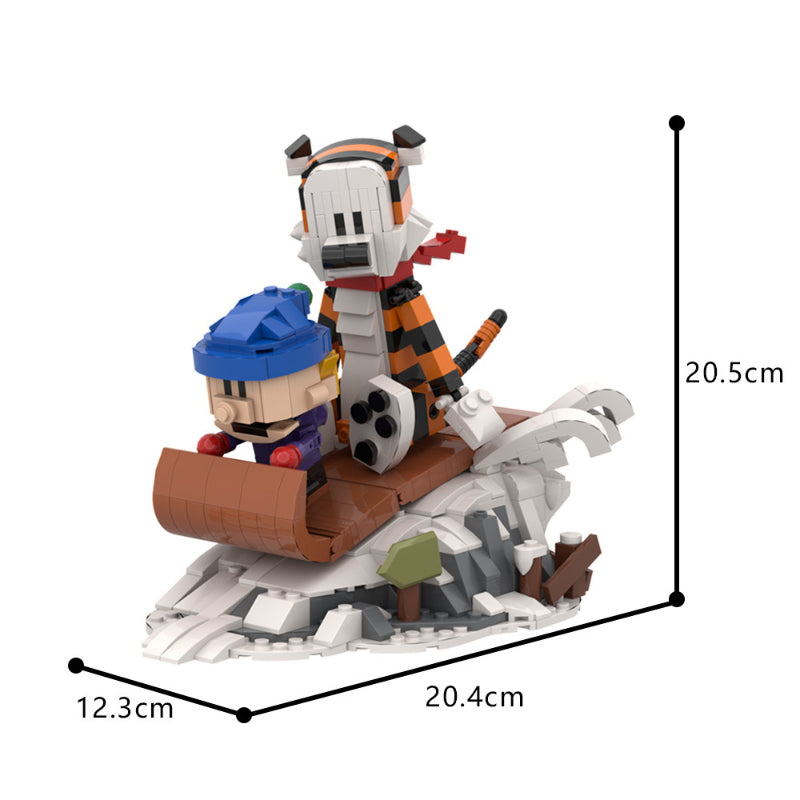 Zestaw klocków Calvin and Hobbes Sled