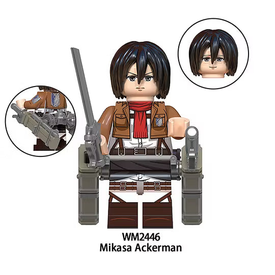 Zestaw figurek attack on titan