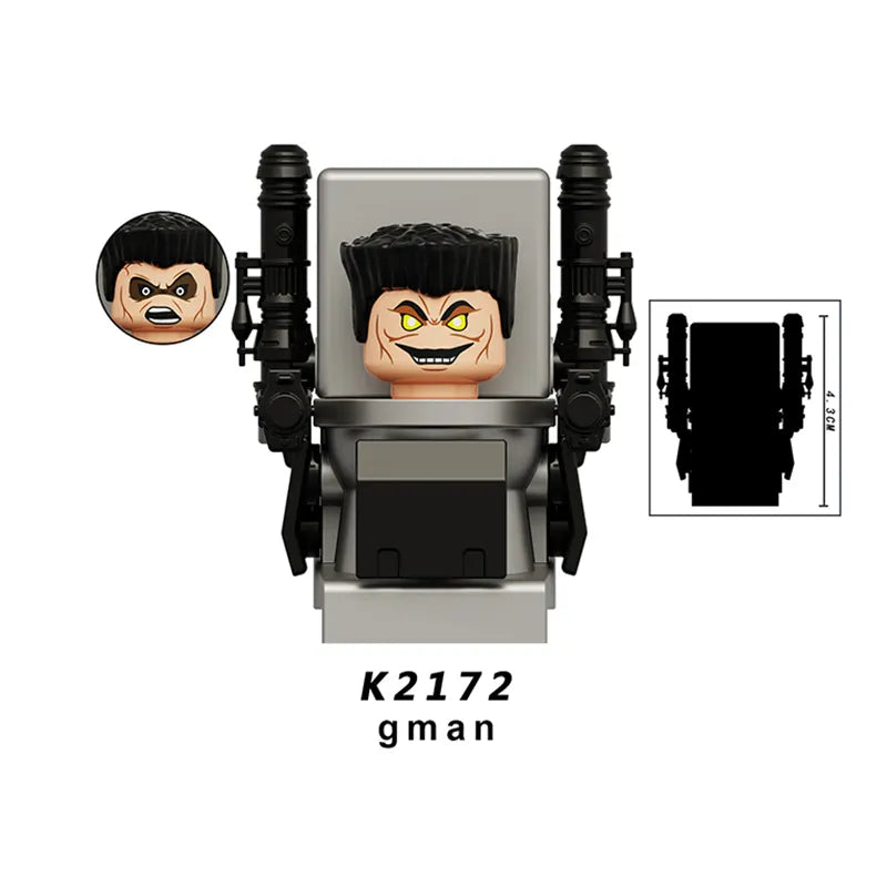 Zestaw figurek Skibidi Toilet - K-2172