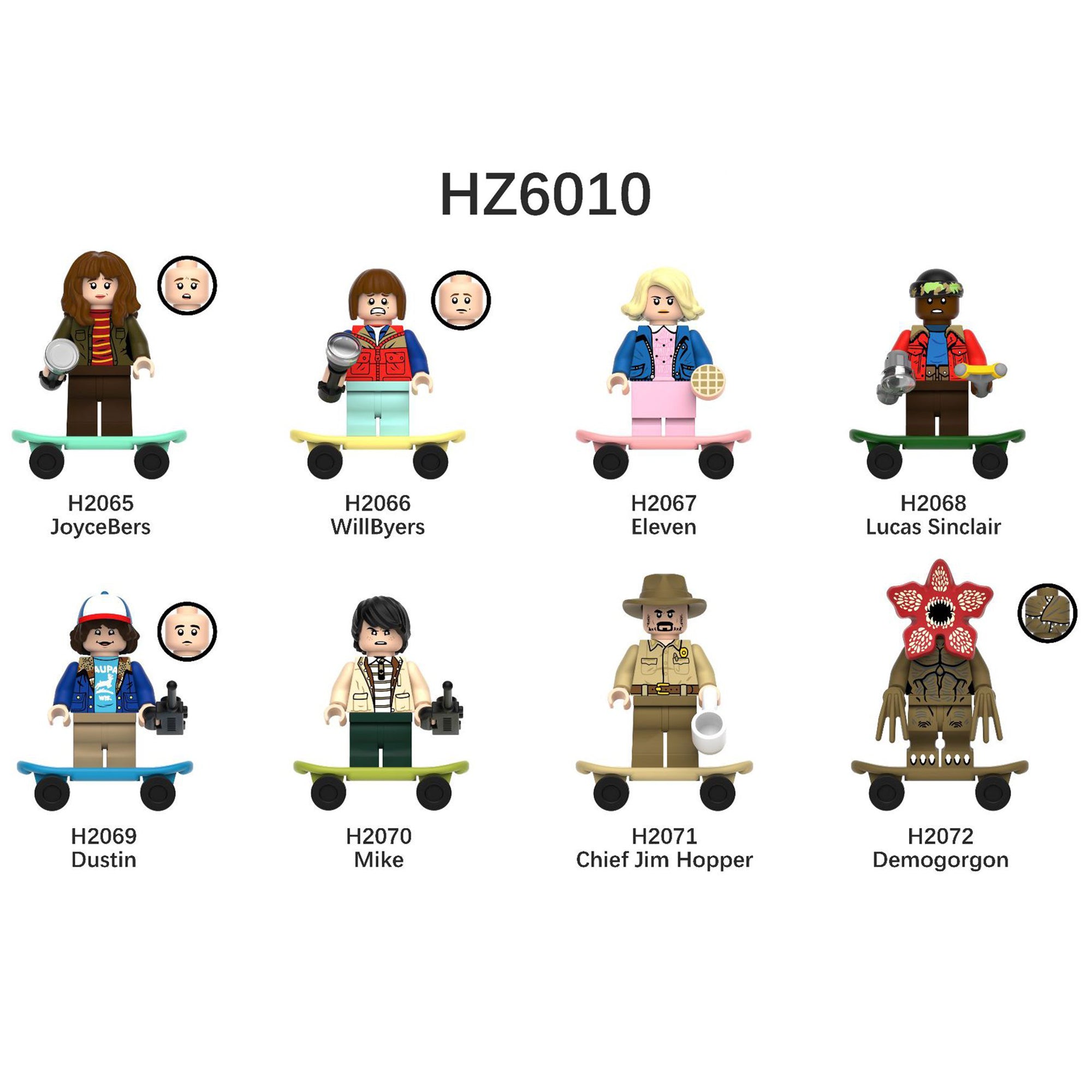 Zestaw figurek Stranger Things - Zestaw x8