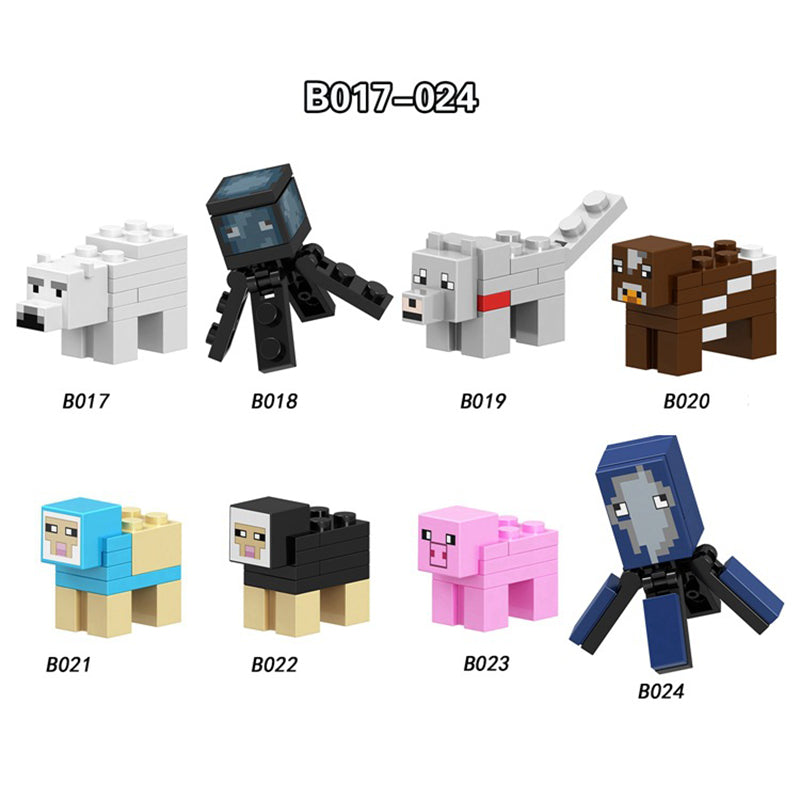 Zestaw figurek Minecraft - Zestaw x8