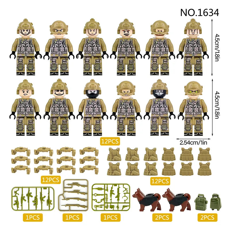 Zestaw figurek Military - Zestaw
