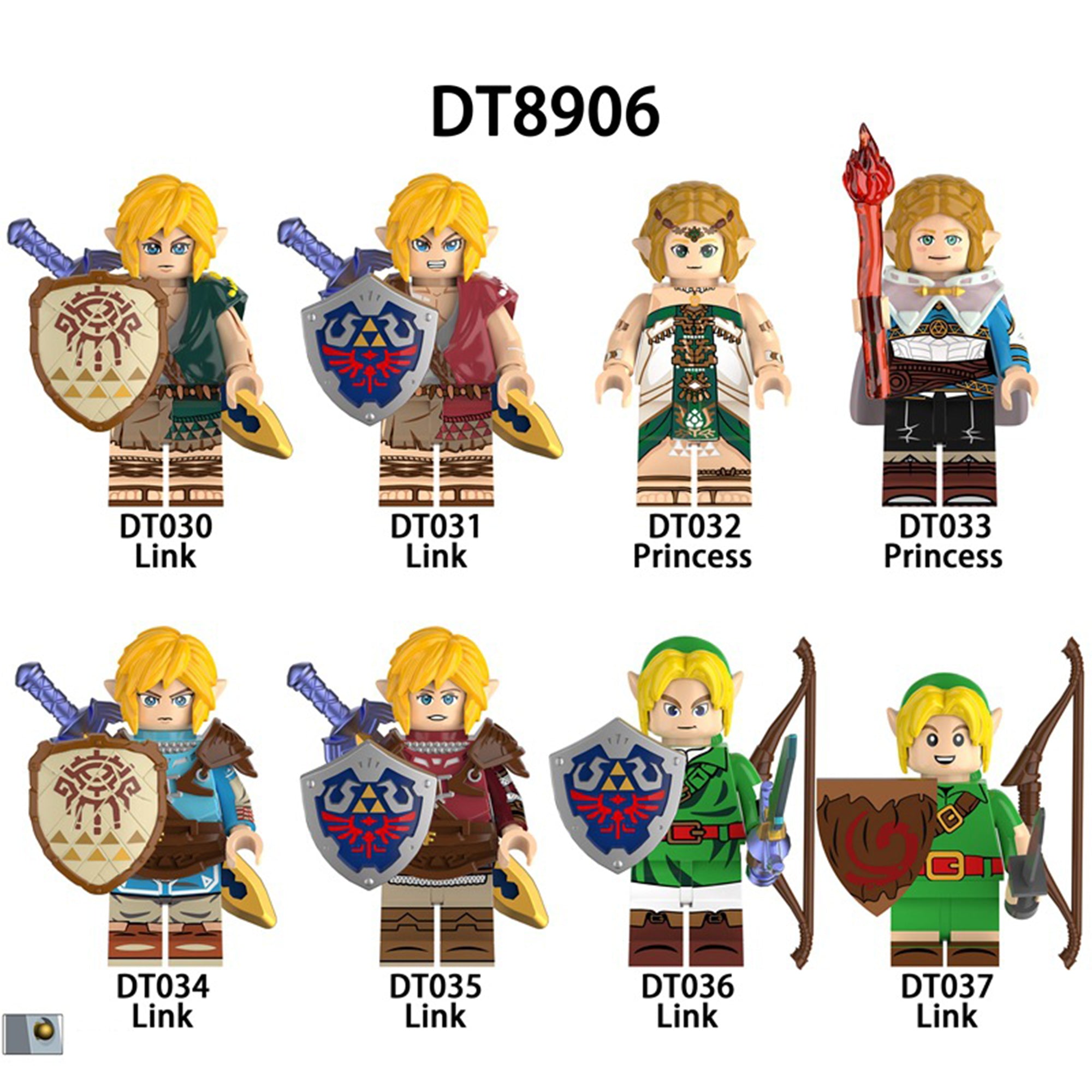 Zestaw figurek Legend of Zelda - Zestaw x8