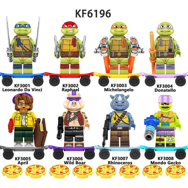 Zestaw figurek TMNT - Zestaw x8