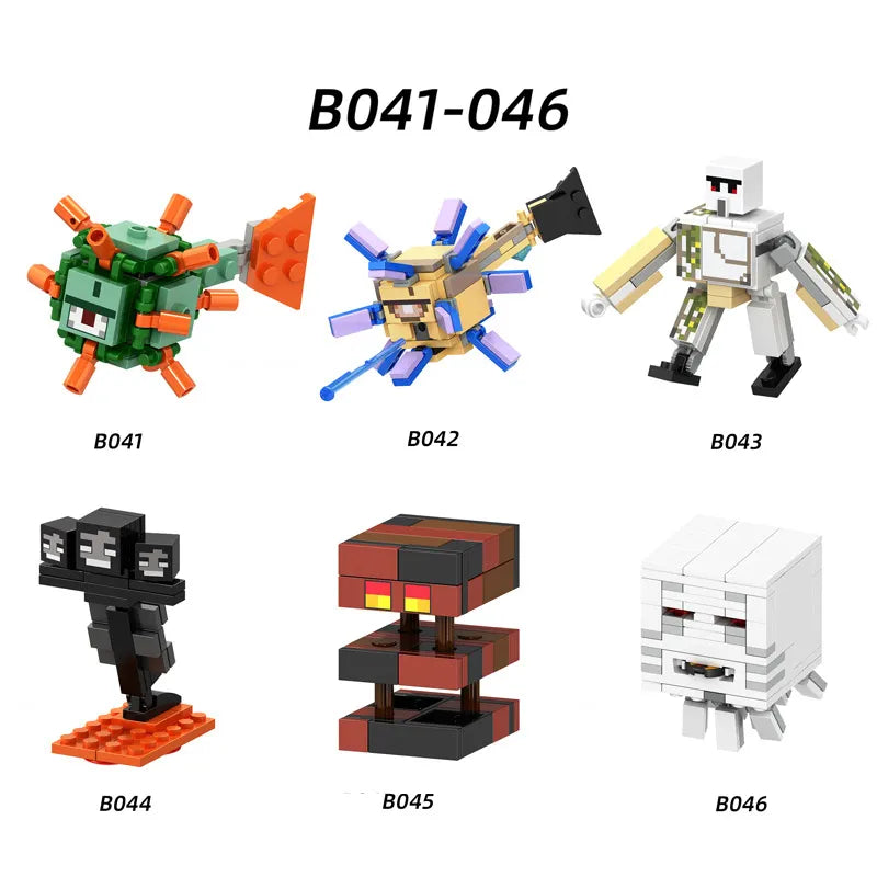 Zestaw figurek Minecraft - Zestaw x6