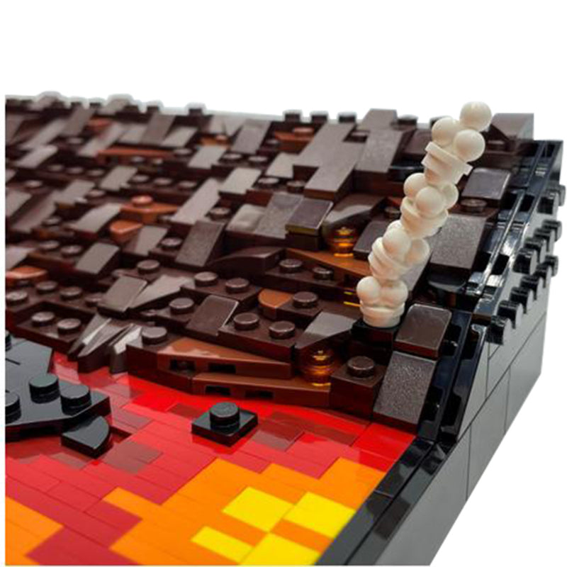 Zestaw klocków Duel on Mustafar Diorama MOC
