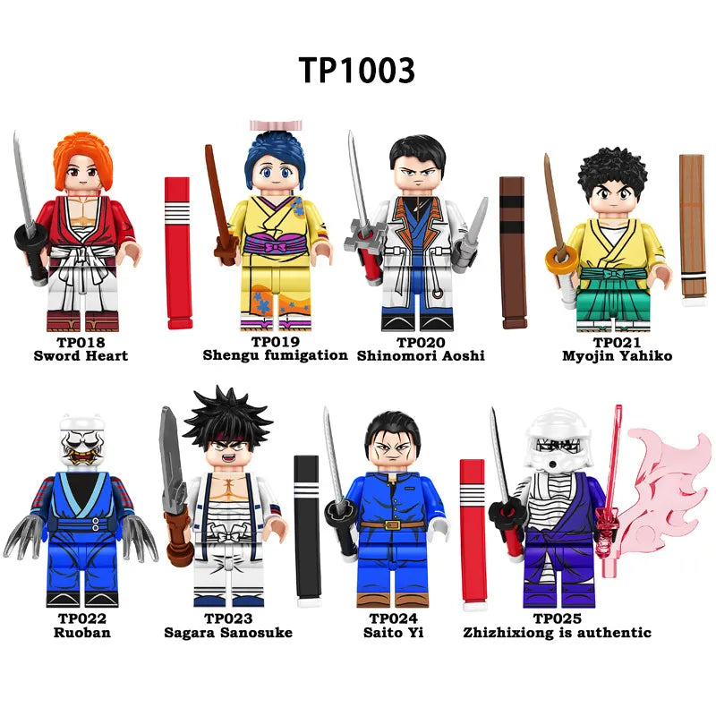 Zestaw figurek Rurouni Kenshin - Zestaw x8