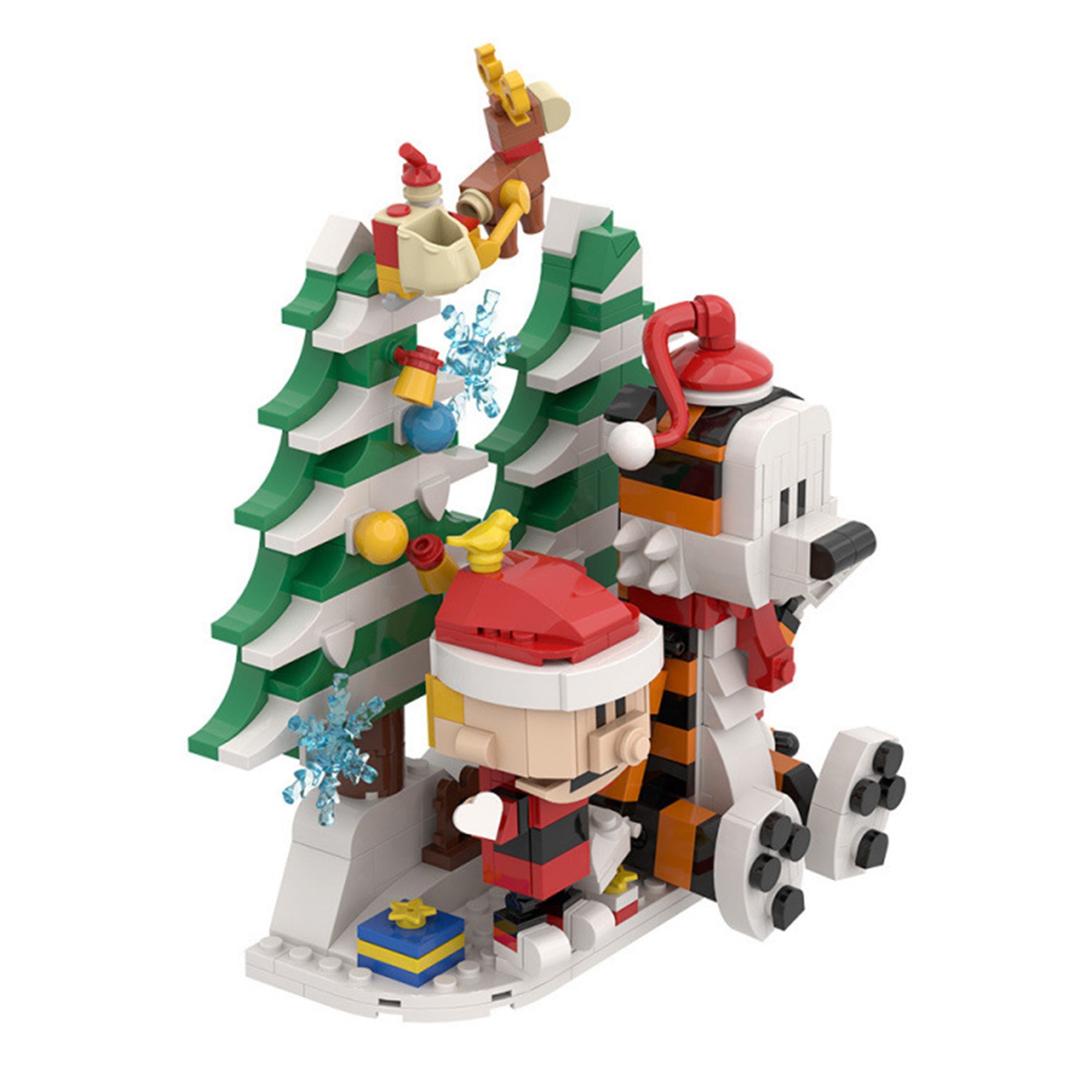 Zestaw klocków Calvin and Hobbes Christmas Scene
