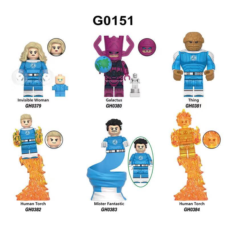 Zestaw figurek fantastic four