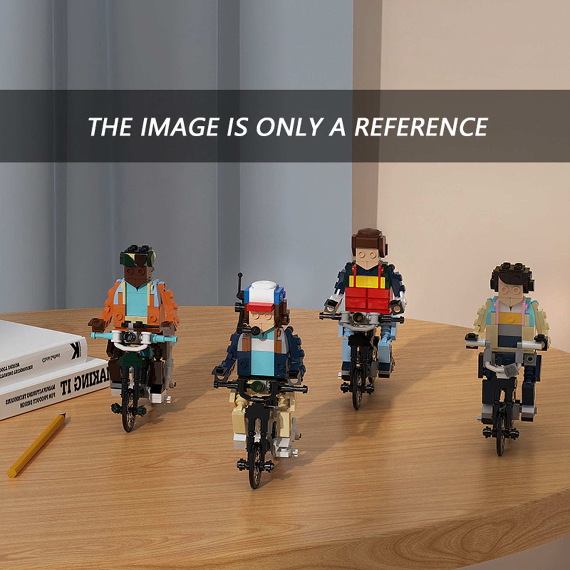 Zestaw klocków Stranger Things Minifigure Bicycle