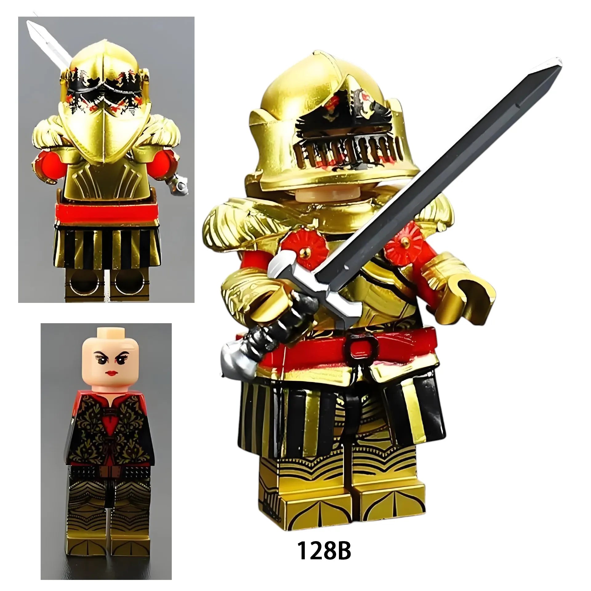Zestaw figurek Minifigures - 128B-gold