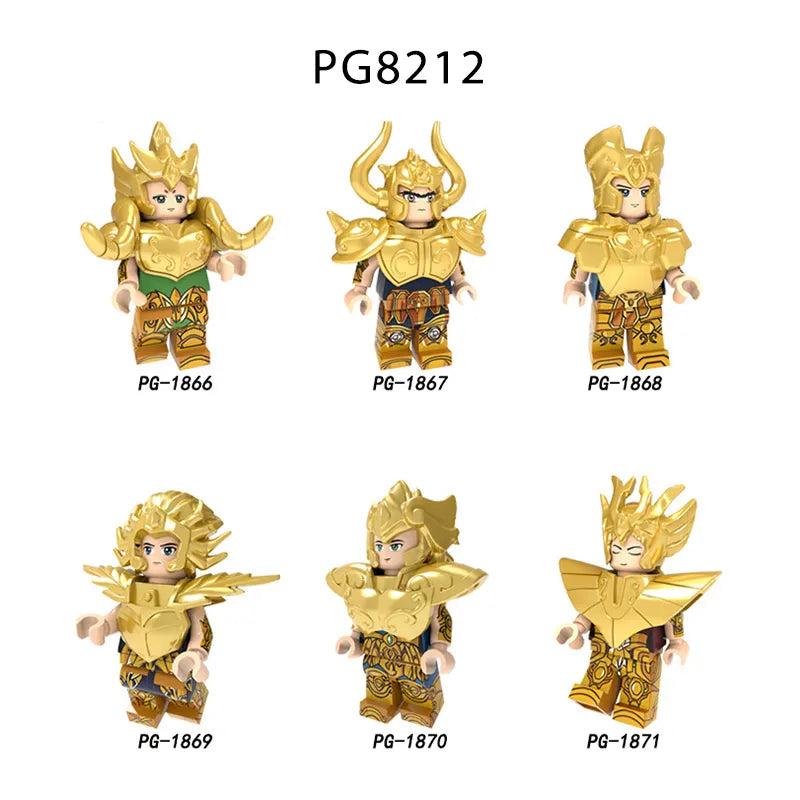 Zestaw figurek Gold Saint - Zestaw x6