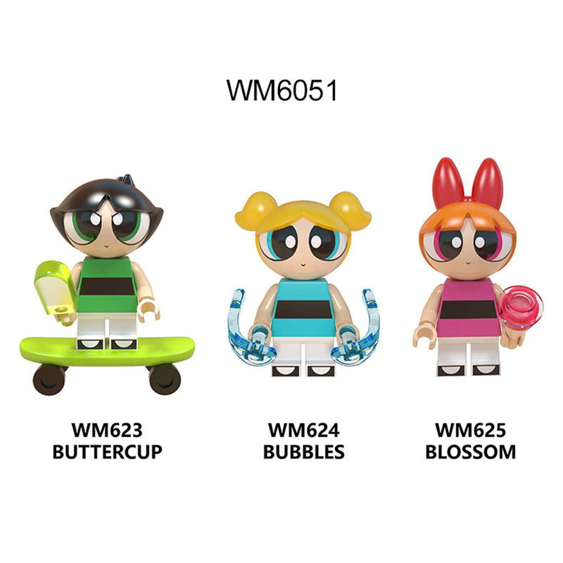 Zestaw figurek Powerpuff Girls - Zestaw x3