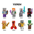 Zestaw figurek Minecraft - Zestaw x8