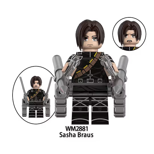 Zestaw figurek attack on titan