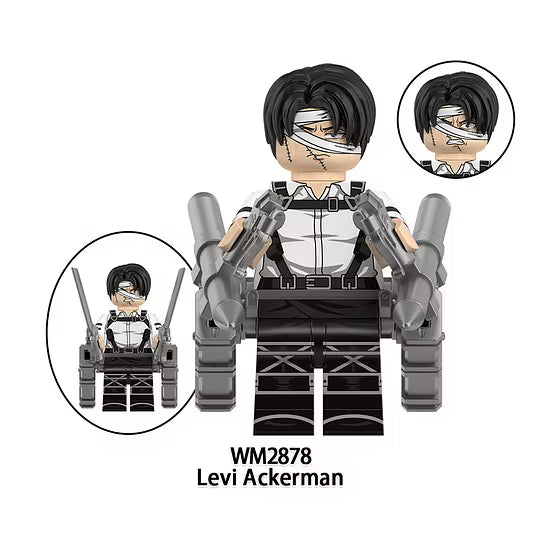 Zestaw figurek attack on titan
