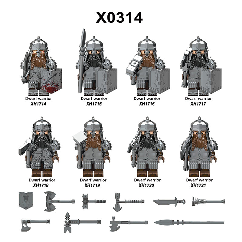 Zestaw figurek Medieval - Zestaw x8