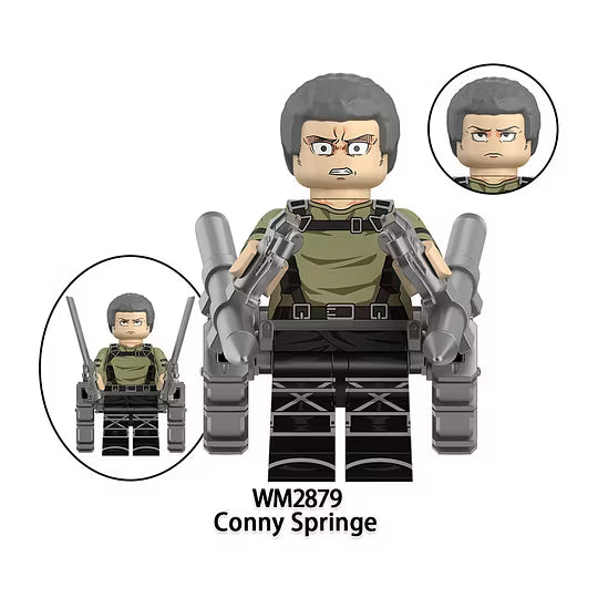 Zestaw figurek attack on titan