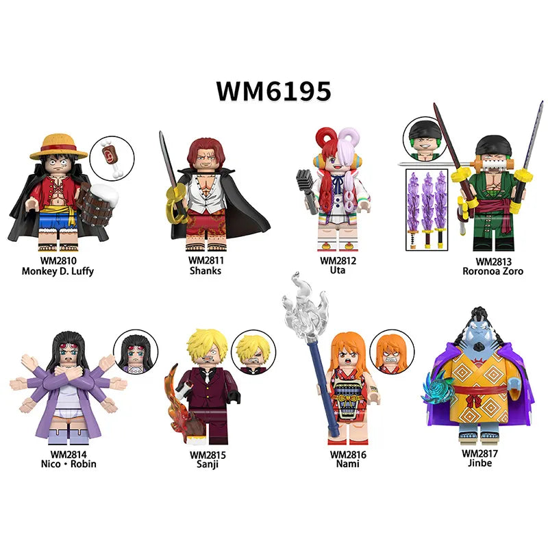 Zestaw figurek One Piece - Zestaw x8
