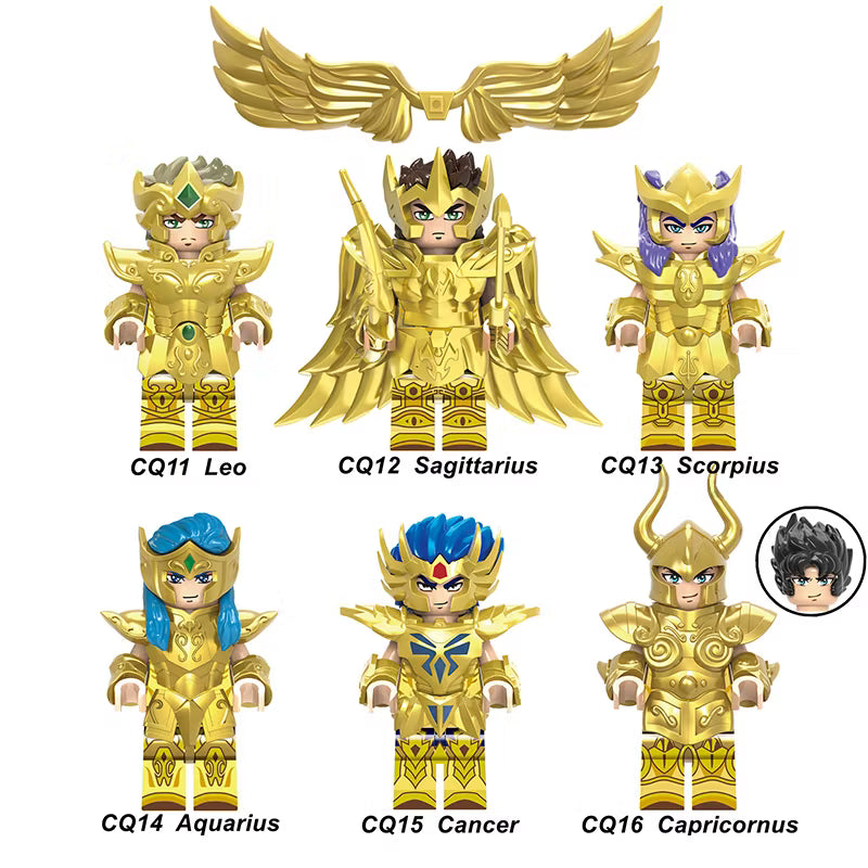 Zestaw figurek gold saints