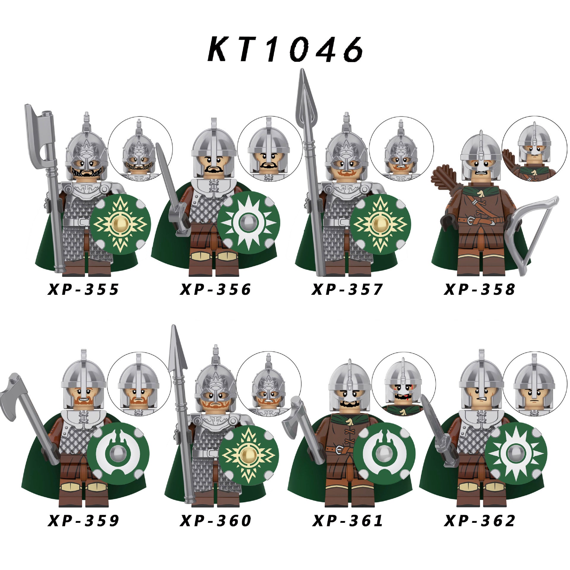 Zestaw figurek Medieval - Zestaw x8