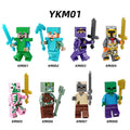 Zestaw figurek Minecraft - Zestaw x8