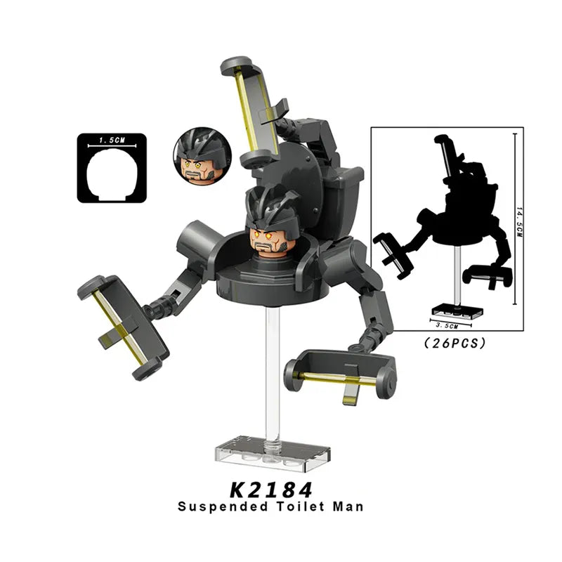 Zestaw figurek Skibidi Toilet - K-2184