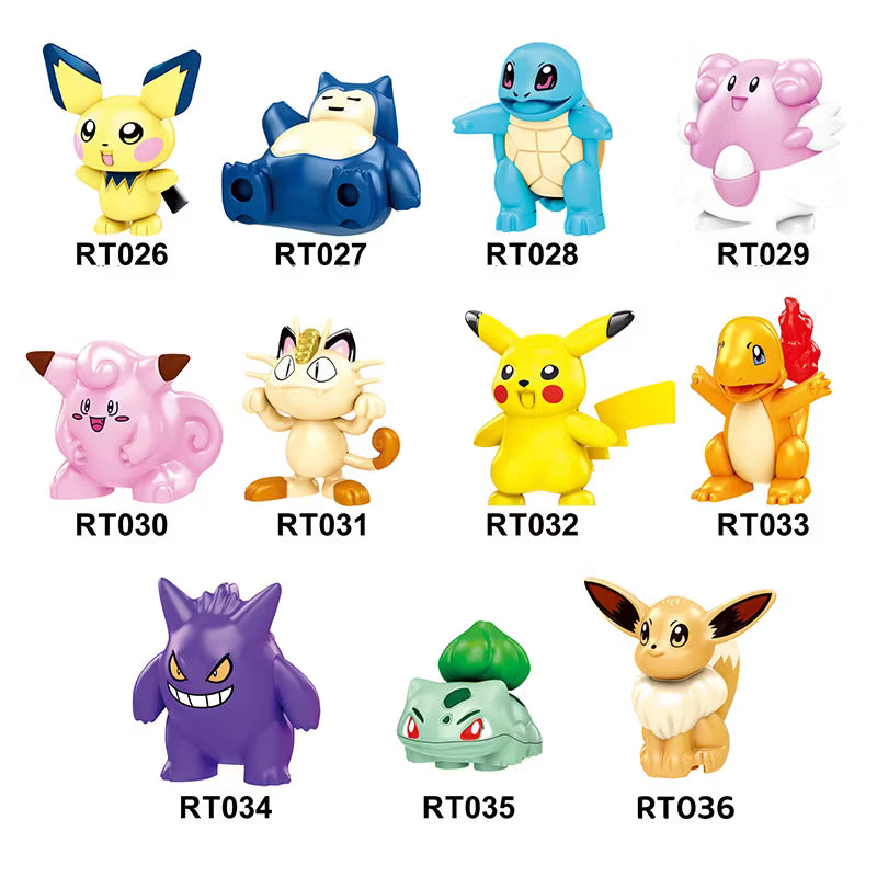 Zestaw figurek pokemon