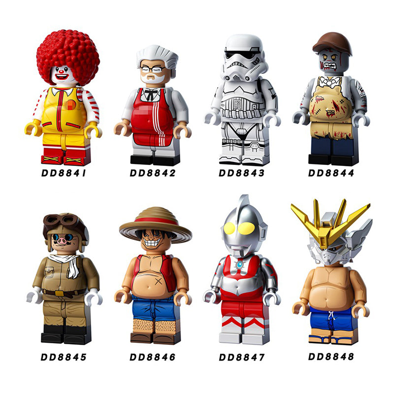 Zestaw figurek Minifigures - Zestaw x8