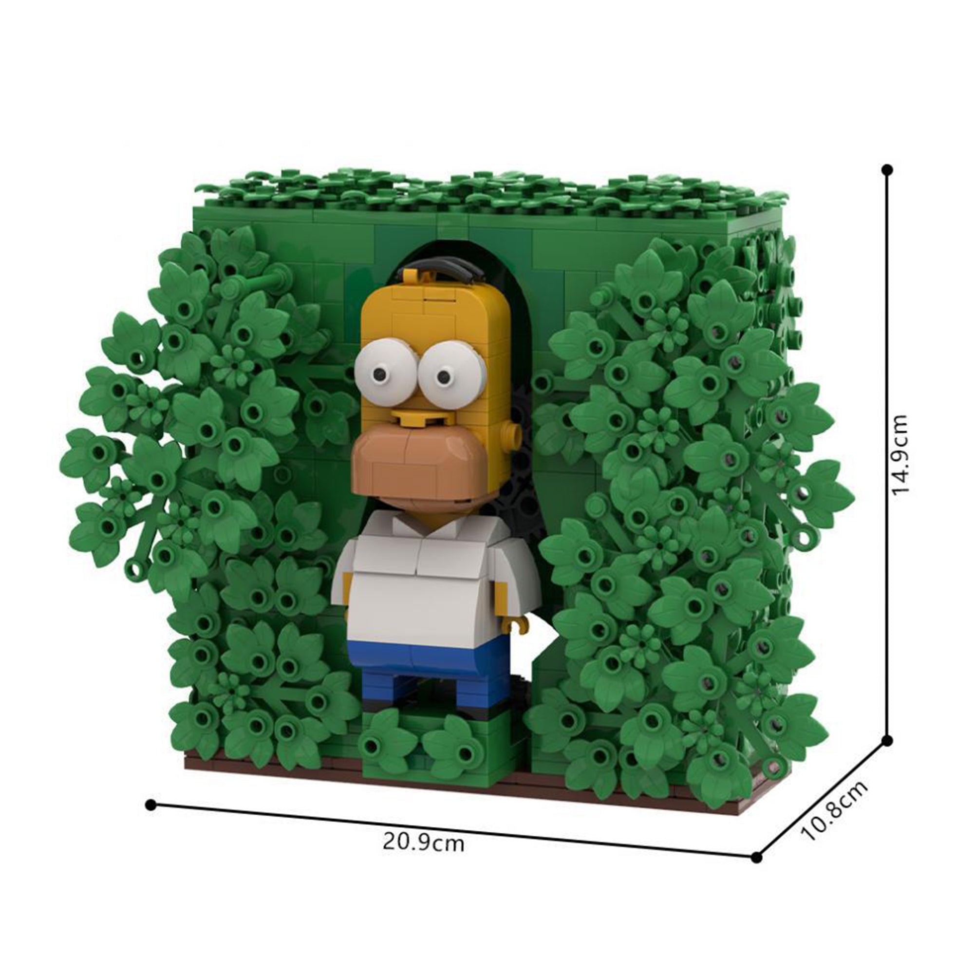 Zestaw klocków Homer Simpson backing into Bushes