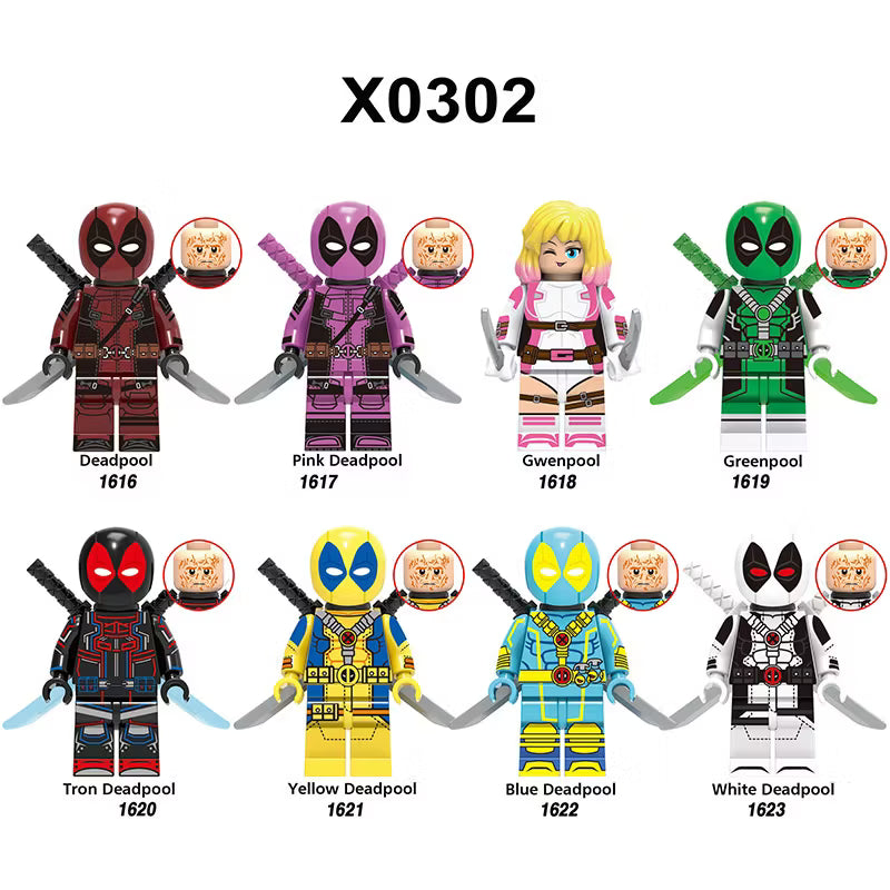 Zestaw figurek deadpool