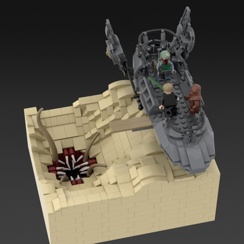 Zestaw klocków Jabba's Skiff at the Sarlacc Pit without Minifigures