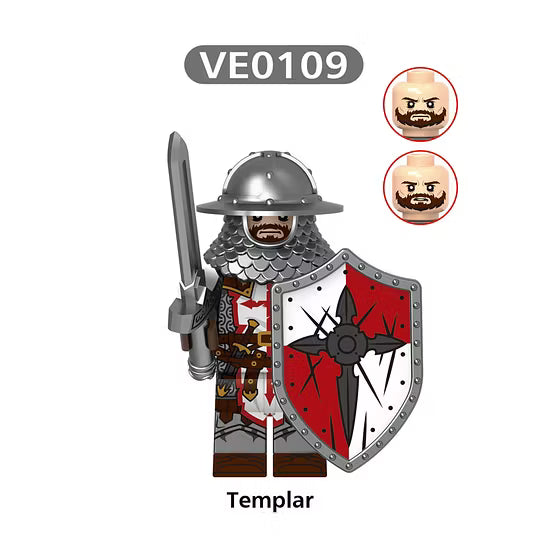Set of knight figures
