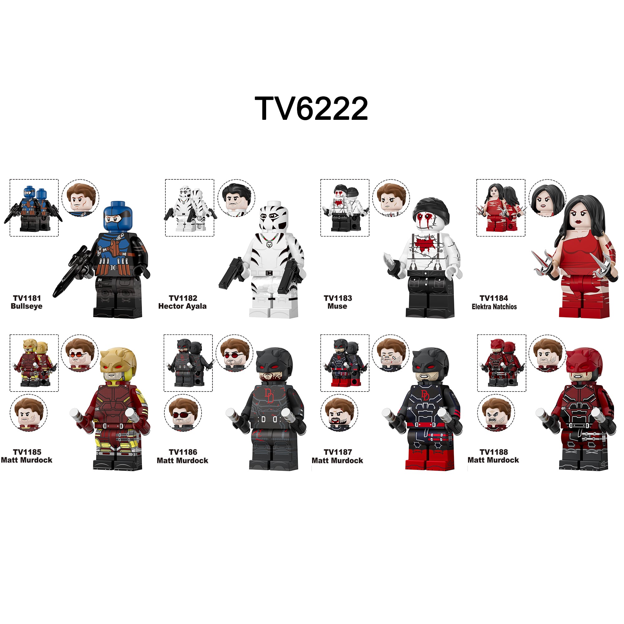 Zestaw figurek Super Hero - Zestaw x8