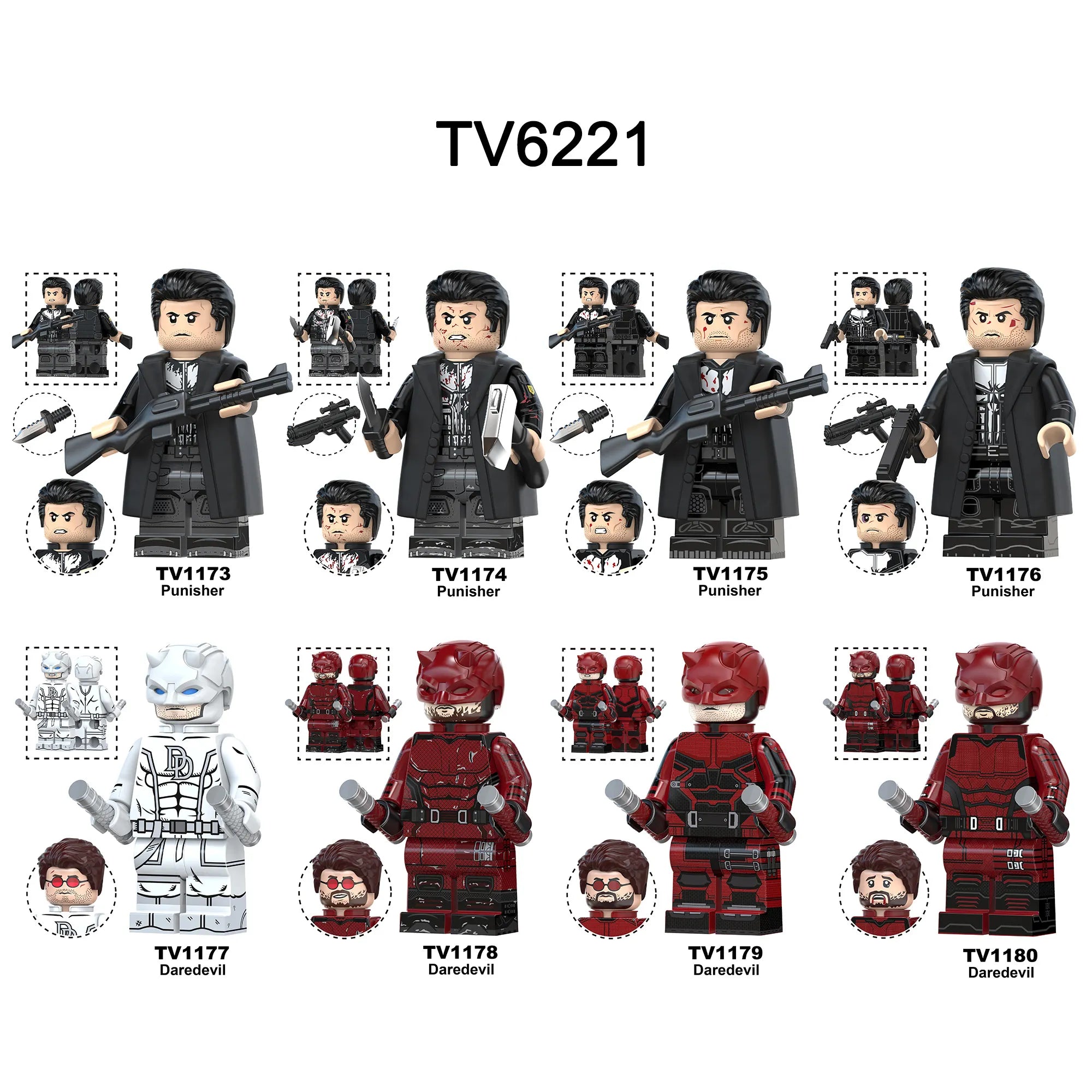 Zestaw figurek Super Hero - Zestaw x8