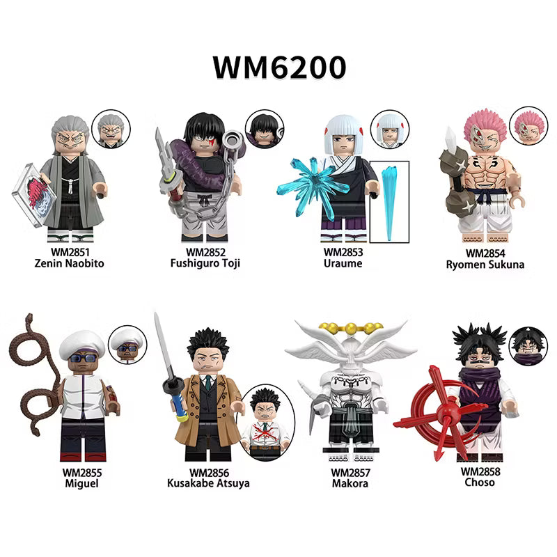 Zestaw figurek jujutsu kaisen