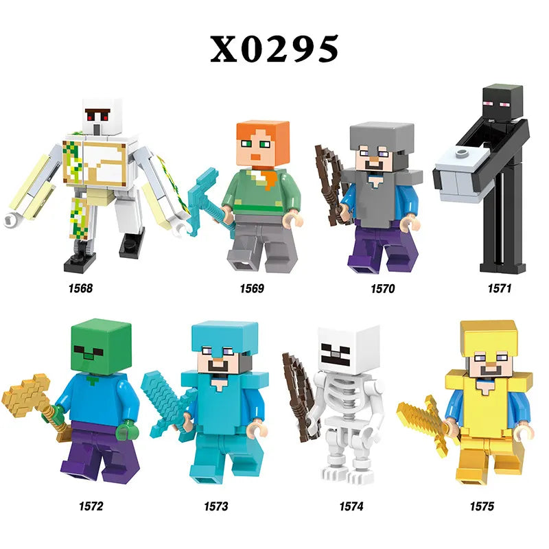 Zestaw figurek Minecraft - Zestaw x8